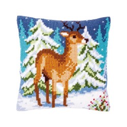 Vervaco Stitch Cushion kit  Deer in winter
