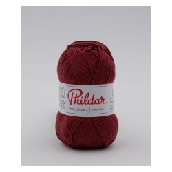 Fil crochet Phildar  Phil Coton 3 aubergine
