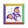 Riolis Kit de broderie Papillon Améthyste