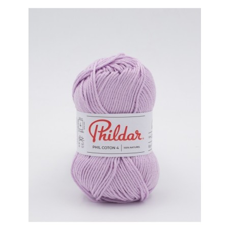 Crochet yarn Phildar Phil Coton 4 lilas
