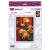 Riolis Embroidery kit By The Fireplace
