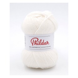 Knitting yarn Phildar Phil Partner 3,5 Blanc