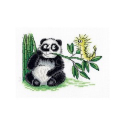 Klart Embroidery kit Panda and the Caterpillar