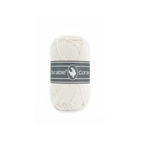 Crochet yarn Durable Coral 326 ivory