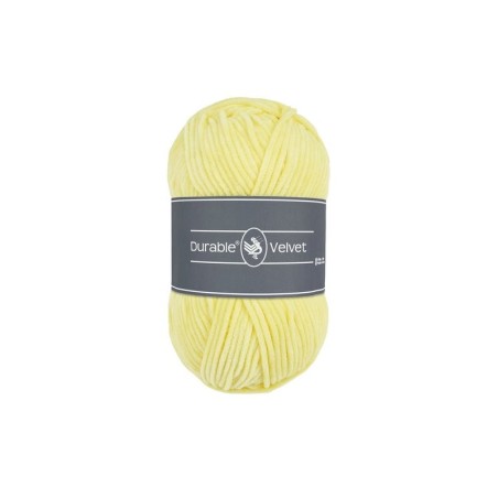 Laine à tricoter Durable Velvet 309 Light Yellow