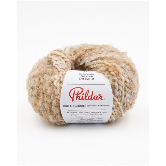 Knitting wool Phildar Phil Mosaique Naturel