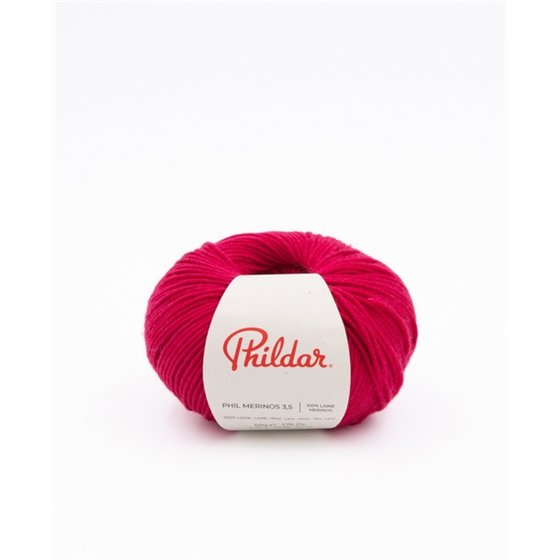 Knitting yarn Phildar Phil Merinos 3.5 Framboise