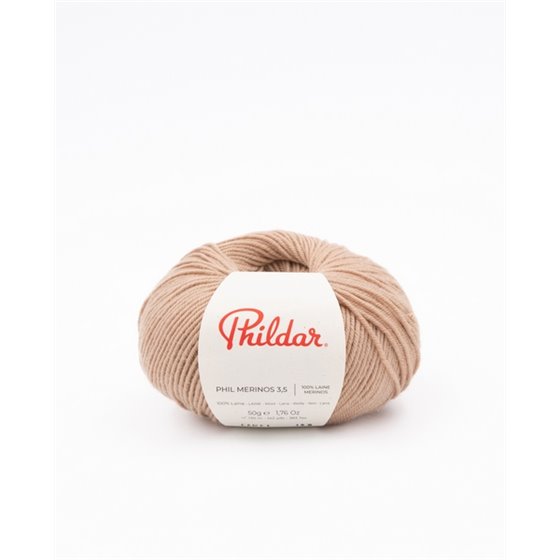 Knitting yarn Phildar Phil Merinos 3.5 Camel