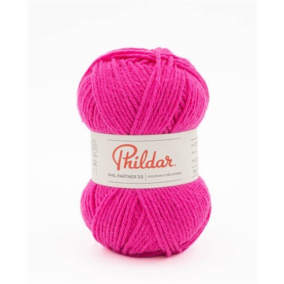 Laine à tricoter Phildar Phil Partner 3,5 Fuchsia