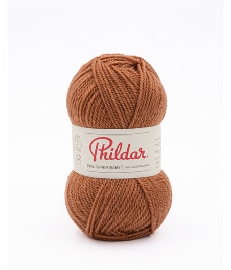 Knitting yarn Phildar Phil Super Baby Noisette