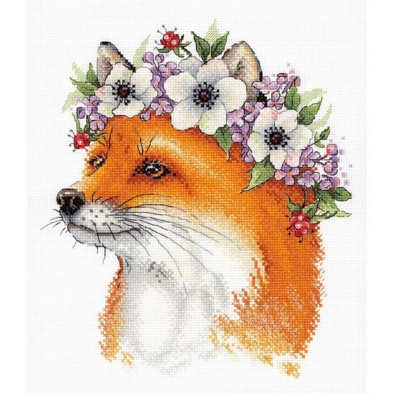 Aquarelle Embroidery kit Fox