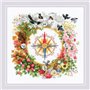 Embroidery kit Compass