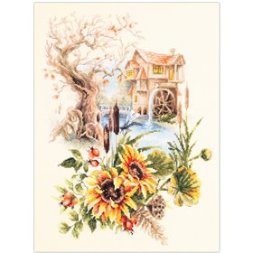Embroidery kit Old Watermill