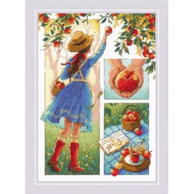 Riolis Kit de broderie Journée de la pomme