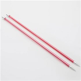 Knitpro Zing aiguilles droites 6,5 mm, longueur 40 cm