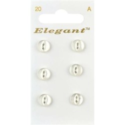 Buttons Elegant nr. 20 on a card