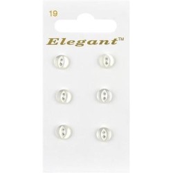 Buttons Elegant nr. 19 on a card