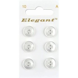 Buttons Elegant nr. 10 on a card