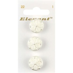 Buttons Elegant nr. 22 on a card
