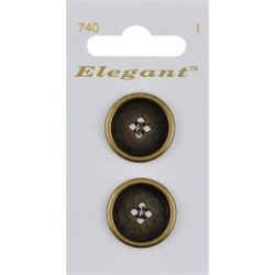 Buttons Elegant nr. 740 on a card