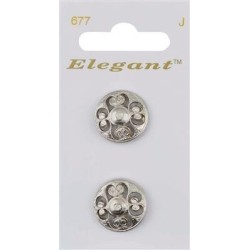 Buttons Elegant nr. 677 on a card
