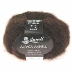 Knitting yarn Annell Alpaca Annell 5701 brown