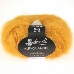 Knitting yarn Annell Alpaca Annell 5706 ocher