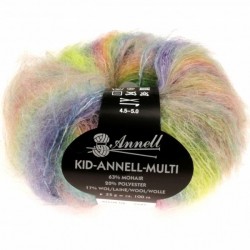 Knitting yarn Annell Kid Annell Multi 3182