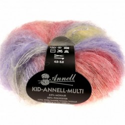 Knitting yarn Annell Kid Annell Multi 3188