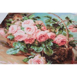 Luca-S Kit de broderie Panier de roses