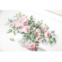 Luca-S Kit de broderie Bouquet de roses rouge