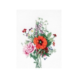 Luca-S Embroidery kit Bouquet of flowers 2