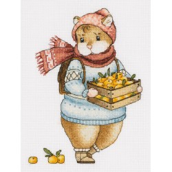 Panna Embroidery kit Hamster and Mandarins
