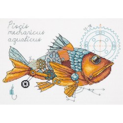 Embroidery kit Panna Clockwork Fish