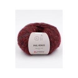 Knitting yarn Phildar Phil Venus Bourgogne